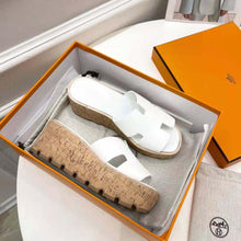 Load image into Gallery viewer, Hermes Women Eze 30 Sandal in 7cm Heel Height-White