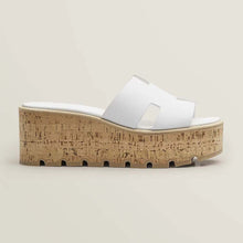 Load image into Gallery viewer, Hermes Women Eze 30 Sandal in 7cm Heel Height-White