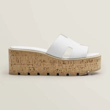 Load image into Gallery viewer, Hermes Women Eze 30 Sandal in 7cm Heel Height-White