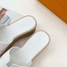 Load image into Gallery viewer, Hermes Women Eze 30 Sandal in 7cm Heel Height-White