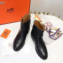 Load image into Gallery viewer, Hermes Women Neo Ankle Boot Calfskin with Iconic Buckle-Black