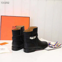 Load image into Gallery viewer, Hermes Women Neo Ankle Boot Calfskin with Iconic Buckle-Black