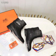 Load image into Gallery viewer, Hermes Women Neo Ankle Boot Calfskin with Iconic Buckle-Black