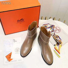Load image into Gallery viewer, Hermes Women Neo Ankle Boot Calfskin with Iconic Buckle-Brown