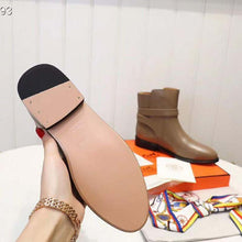 Load image into Gallery viewer, Hermes Women Neo Ankle Boot Calfskin with Iconic Buckle-Brown