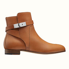 Load image into Gallery viewer, Hermes Women Neo Ankle Boot Calfskin with Iconic Buckle-Chocolate