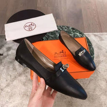 Load image into Gallery viewer, Hermes Women Pegase Ballerina in Calfskin-Black