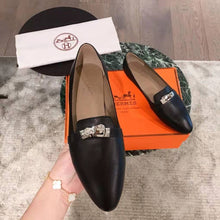 Load image into Gallery viewer, Hermes Women Pegase Ballerina in Calfskin-Black