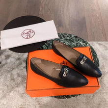 Load image into Gallery viewer, Hermes Women Pegase Ballerina in Calfskin-Black