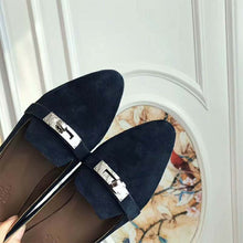 Load image into Gallery viewer, Hermes Women Pegase Ballerina in Calfskin-Navy