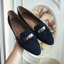 Load image into Gallery viewer, Hermes Women Pegase Ballerina in Calfskin-Navy