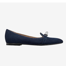 Load image into Gallery viewer, Hermes Women Pegase Ballerina in Calfskin-Navy