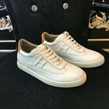 Load image into Gallery viewer, Hermes Women Quicker Sneaker Calfskin Print Iconic "H"-White