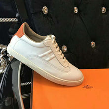 Load image into Gallery viewer, Hermes Women Quicker Sneaker Calfskin Print Iconic "H"-White