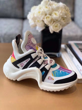 Load image into Gallery viewer, Louis Vuitton Archlight Sneakers Calfskin Leather Fall/Winter Collection 1A58BC Paint Splatter/Multicolor