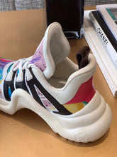 Load image into Gallery viewer, Louis Vuitton Archlight Sneakers Calfskin Leather Fall/Winter Collection 1A58BC Paint Splatter/Multicolor