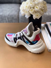 Load image into Gallery viewer, Louis Vuitton Archlight Sneakers Calfskin Leather Fall/Winter Collection 1A58BC Paint Splatter/Multicolor