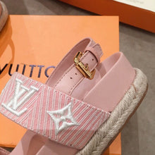 Load image into Gallery viewer, Louis Vuitton Casual Sandals Monogram Reverse Canvas Spring/Summer Collection Light Pink