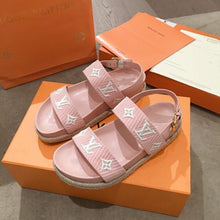 Load image into Gallery viewer, Louis Vuitton Casual Sandals Monogram Reverse Canvas Spring/Summer Collection Light Pink