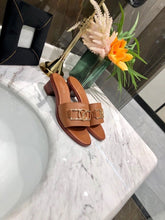 Load image into Gallery viewer, Louis Vuitton Lock It Mules Calfskin Leather Spring/Summer 2020 Collection 1A64MN Tan