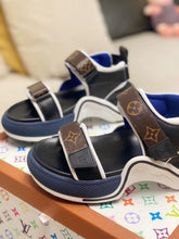 Load image into Gallery viewer, Louis Vuitton LV Archlight Flat Sandal Satin Black/Brown For Women LV