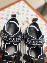 Load image into Gallery viewer, Louis Vuitton LV Archlight Flat Sandal Satin Black/White For Women LV