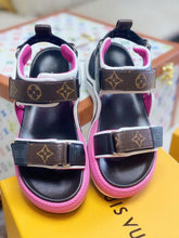 Load image into Gallery viewer, Louis Vuitton LV Archlight Flat Sandal Satin Pink For Women LV