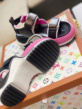 Load image into Gallery viewer, Louis Vuitton LV Archlight Flat Sandal Satin Pink For Women LV