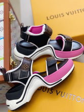 Load image into Gallery viewer, Louis Vuitton LV Archlight Flat Sandal Satin Pink For Women LV