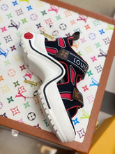 Load image into Gallery viewer, Louis Vuitton LV Archlight Flat Sandal Satin Red/Black For Women LV