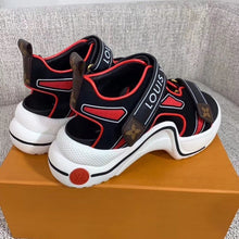 Load image into Gallery viewer, Louis Vuitton LV Archlight Flat Sandal Velvet Black/Red For Women LV