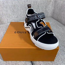 Load image into Gallery viewer, Louis Vuitton LV Archlight Flat Sandal Velvet Black/White For Women LV