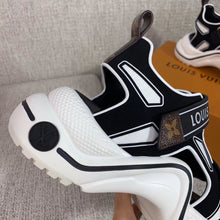 Load image into Gallery viewer, Louis Vuitton LV Archlight Flat Sandal Velvet Black/White For Women LV
