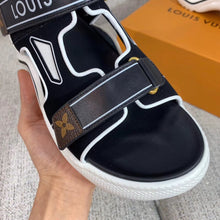 Load image into Gallery viewer, Louis Vuitton LV Archlight Flat Sandal Velvet Black/White For Women LV