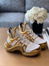 Load image into Gallery viewer, Louis Vuitton LV Archlight Sneaker Monogram Material White/Gold For Women LV