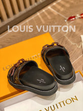 Load image into Gallery viewer, Louis Vuitton LV Sunset Flat Comfort Mule Black/Brown For Women LV