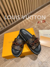 Load image into Gallery viewer, Louis Vuitton LV Sunset Flat Comfort Mule Black/Brown For Women LV