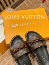 Load image into Gallery viewer, Louis Vuitton LV Sunset Flat Comfort Mule Black/Brown For Women LV