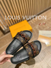 Load image into Gallery viewer, Louis Vuitton LV Sunset Flat Comfort Mule Black/Brown For Women LV