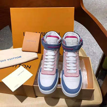 Load image into Gallery viewer, Louis Vuitton LV Unisex Boombox Sneaker Boot in Embossed Lamb Leather-Pink