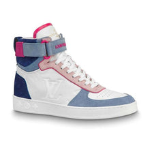 Load image into Gallery viewer, Louis Vuitton LV Unisex Boombox Sneaker Boot in Embossed Lamb Leather-Pink