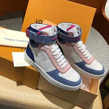 Load image into Gallery viewer, Louis Vuitton LV Unisex Boombox Sneaker Boot in Embossed Lamb Leather-Pink