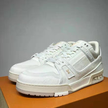 Load image into Gallery viewer, Louis Vuitton LV Unisex LV Trainer Sneaker Monogram Denim with Tonal Suede Calf Leather