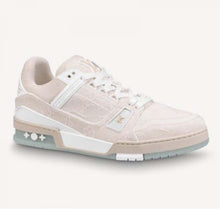 Load image into Gallery viewer, Louis Vuitton LV Unisex LV Trainer Sneaker Monogram Denim with Tonal Suede Calf Leather