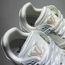Load image into Gallery viewer, Louis Vuitton LV Unisex LV Trainer Sneaker Monogram Denim with Tonal Suede Calf Leather