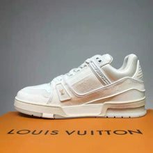 Load image into Gallery viewer, Louis Vuitton LV Unisex LV Trainer Sneaker Monogram Denim with Tonal Suede Calf Leather