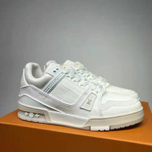 Load image into Gallery viewer, Louis Vuitton LV Unisex LV Trainer Sneaker Monogram Denim with Tonal Suede Calf Leather