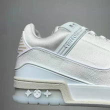 Load image into Gallery viewer, Louis Vuitton LV Unisex LV Trainer Sneaker Monogram Denim with Tonal Suede Calf Leather
