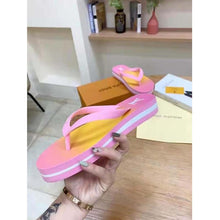 Load image into Gallery viewer, Louis Vuitton LV Women Arcade Flat Thong Pink Rubber Micro Outsole