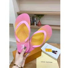 Load image into Gallery viewer, Louis Vuitton LV Women Arcade Flat Thong Pink Rubber Micro Outsole